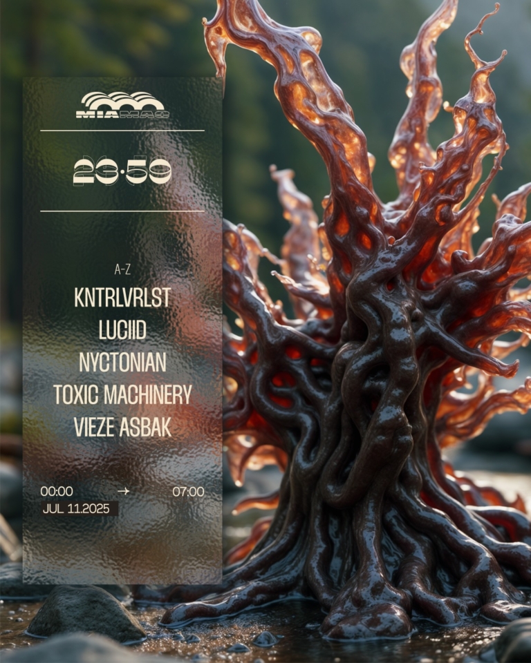 23:59 : TOXIC MACHINERY, LUCIID, VIEZE ASBAK, KNTRLVRLST
